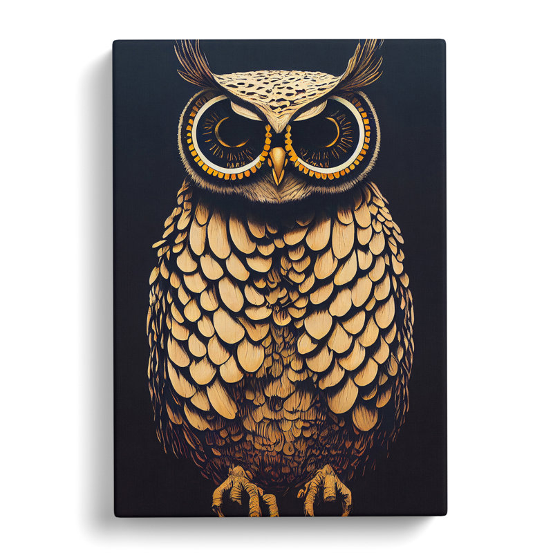 The Beauteous Owl - Wrapped Canvas, 76cm H x 50cm W x 3cm D