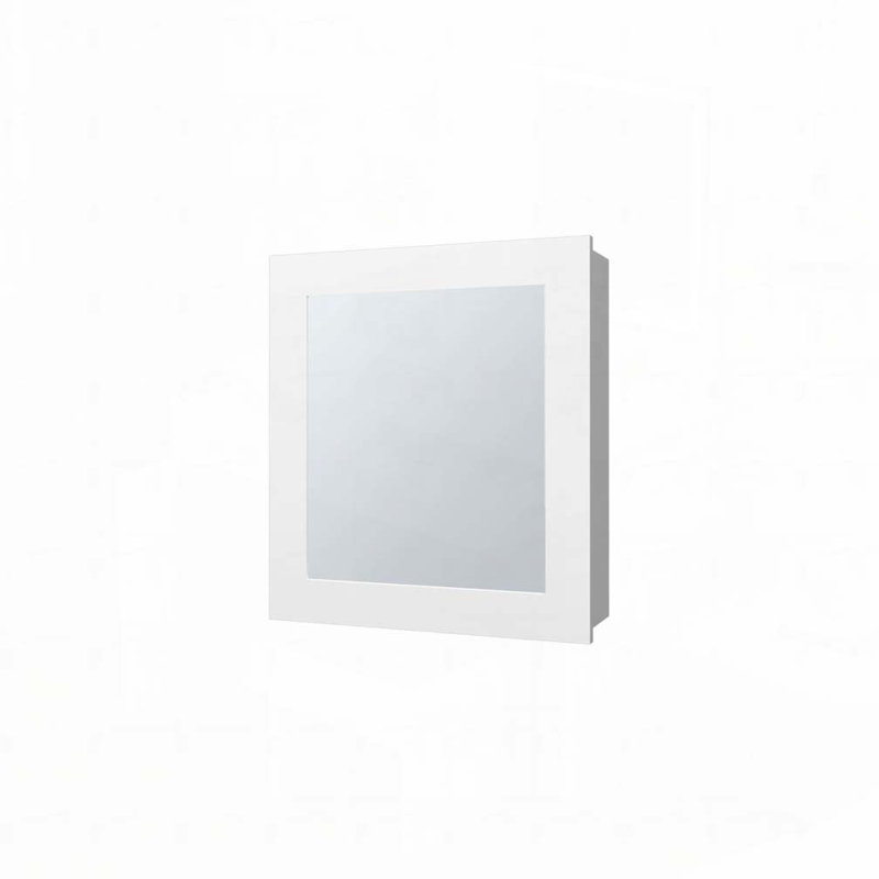 Pharmacie avec porte et miroir inclus, Blanc