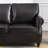 80" Wide Faux Leather Rolled Arm Sofa-972848953