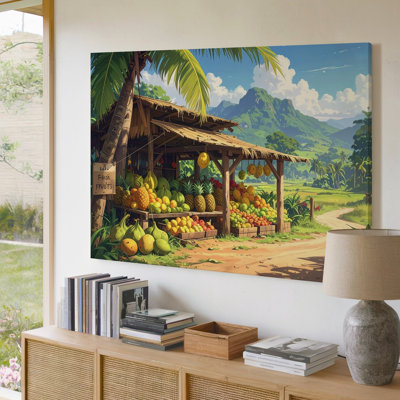 Art mural sur toile, fruit tropical, sur toile