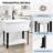 40 In.W Utility Sink Washing Room Sink Big Laundry Tub With Faucet-120932819