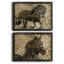Midnight Stallion - ensemble de 2 peintures sur toile encadrées-1580004104-1580004108