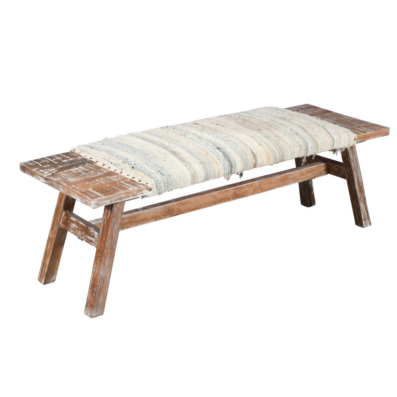 Banc d'appoint en bois de manguier Branford