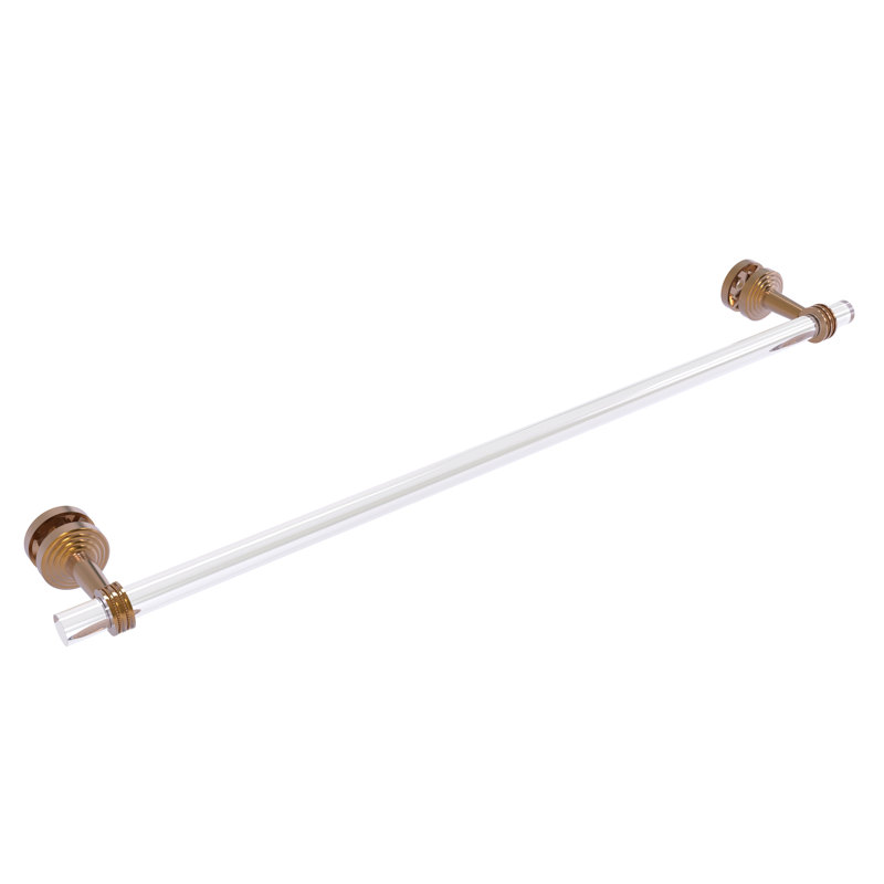 Barre à serviettes 34" pour porte de douche en verre Pacific Beach, Bronze brossé