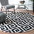 Decca Geometric Handmade Tufted Wool Black/Cream Area Rug-853204266