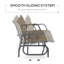 Banc oscillant extérieur pour 2 personnes Outsunny-149677828