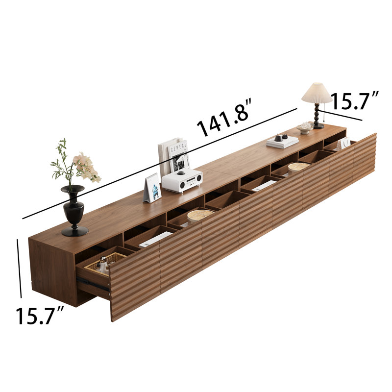 Modern TV Stand with Multiple Storage Drawers – Minimalist Living Room Entertainment Center for Organized Media & Home Decor