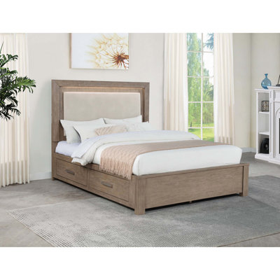 Gibbons Barley Queen Led Storage Bed