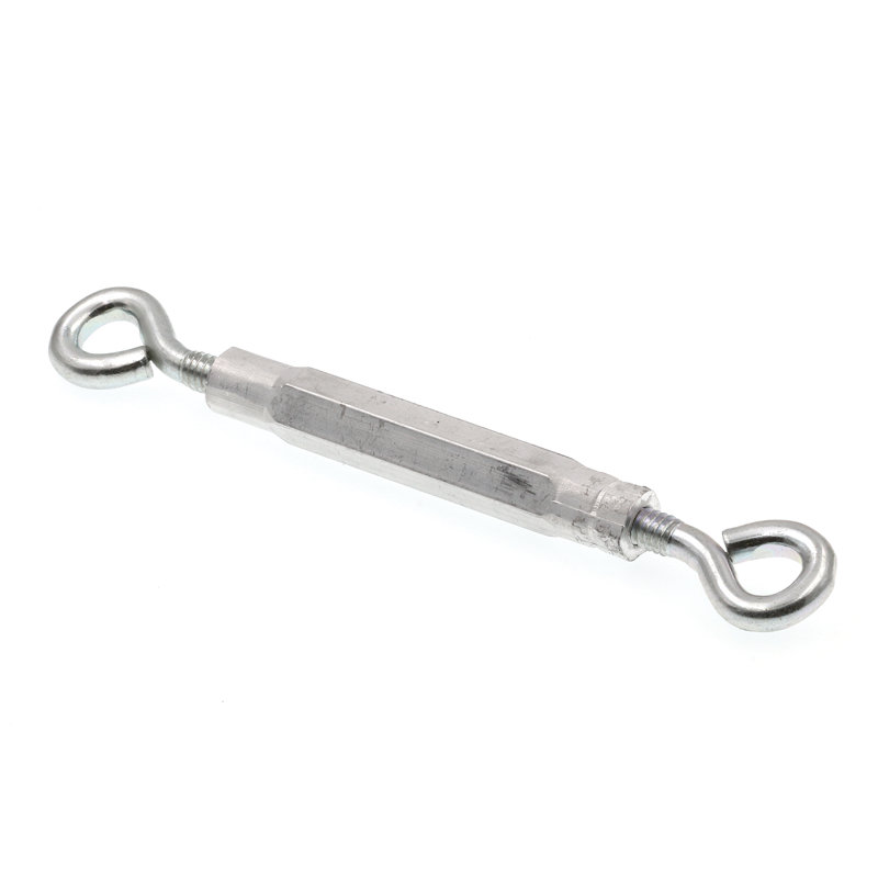 Turnbuckles, Eye-To-Eye, 1/4 in. X 7-5/8 in., Zinc Plated Steel and Aluminum (5 Pack), 5.8" H x 4" W x 0.65" D