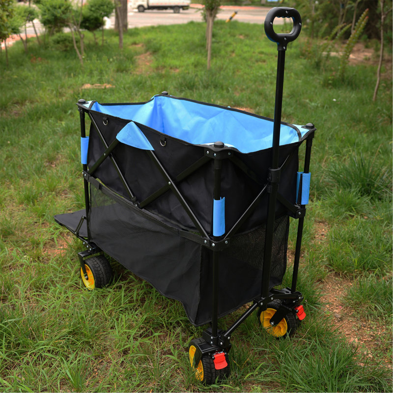 Chariot pliant de grande capacité avec chariot extensible