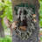 9.84'' Resin Greenman Tree Face Bird Feeder and Wall Planter, Whimsical Old Man Tree Hugger Garden Sculpture Yard Art Decoration