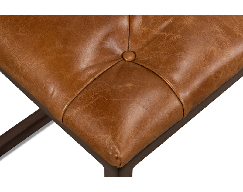 Cologne Leather Dining Bench