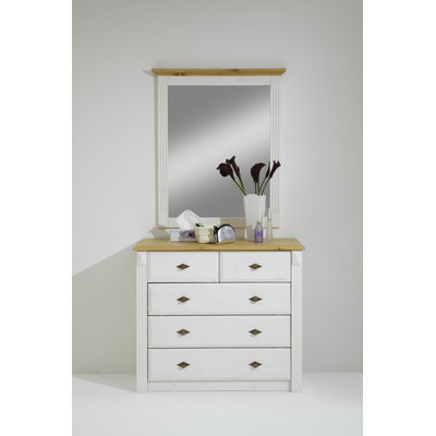 Eva Wood Flat Wall Mirror