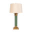 Lampe de table colonne en métal texturé-100852270