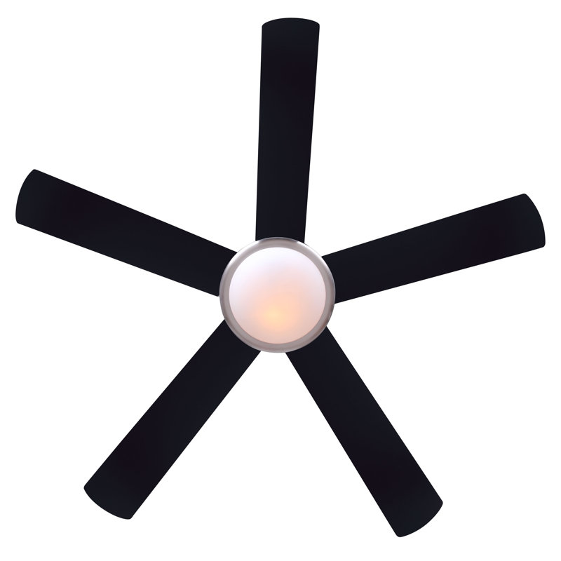 Ventilateur de plafond standard de 52 po à 5 pales avec télécommande et ensemble d’éclairage inclus Butterworth