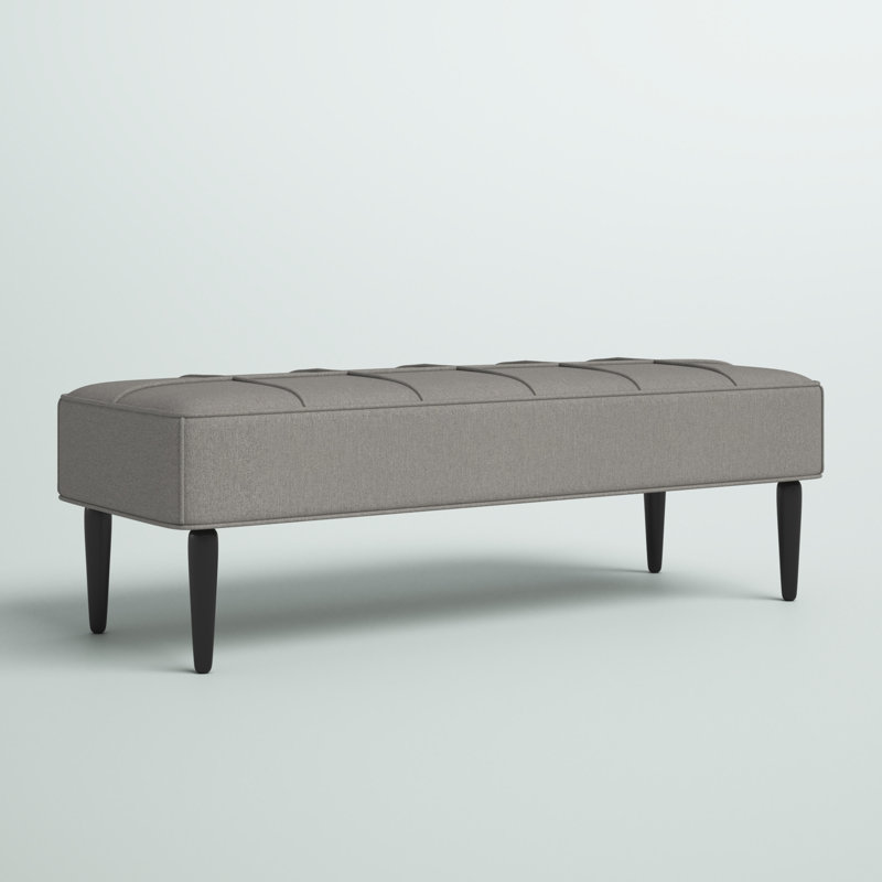 Banc rembourré Senger, Gris