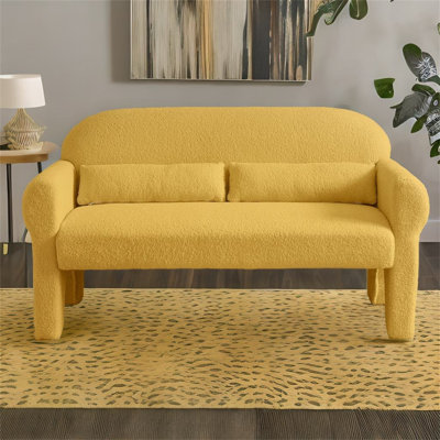 Nathalene Solid Wood 56.3'' Reception Loveseat