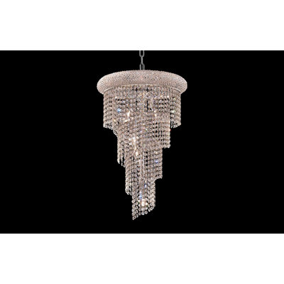 Zonia 8 - Light Dimmable Tiered Chandelier