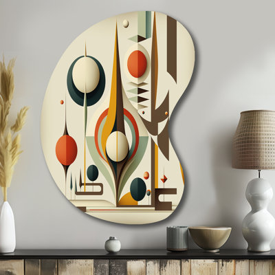 Briaca - Modern Midcentury Boom Shape - Assymterical Metal Wall Art