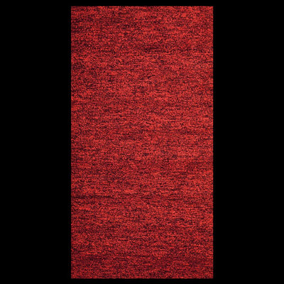 One-of-a-Kind Rectangle: 3'1" X 5'10" 1910s Wool Area Rug in Red