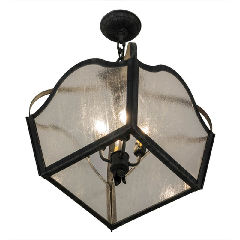 Lustre géométrique unique à 4 lumières Nashoma