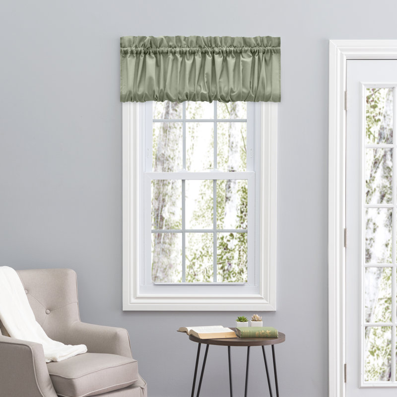 Ellis Balloon 60'' W Window Valance, Sage