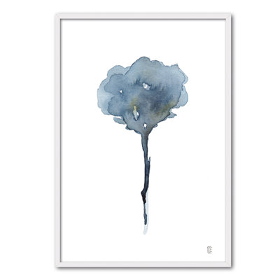 Nature Flor Darkbleu II by César Ortiz Echagüe - Single Picture Frame Painting