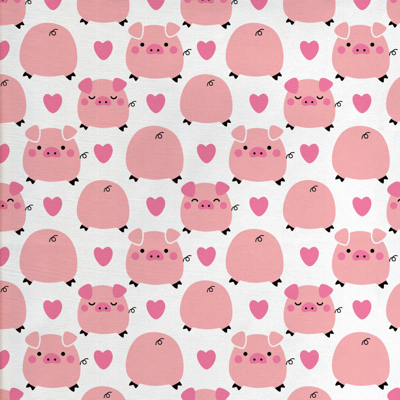 Tissu de dessin animé, H 36 po x l 58 po x P 1 po