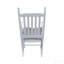 Chaise berçante en bois blanc, sans tapis-1739136782