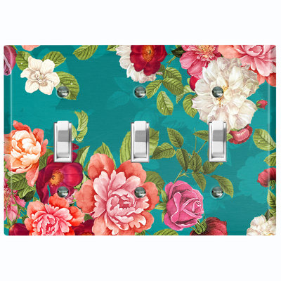 Landscape & Nature 3 - Gang Toggle Light Switch Standard Wall Plate