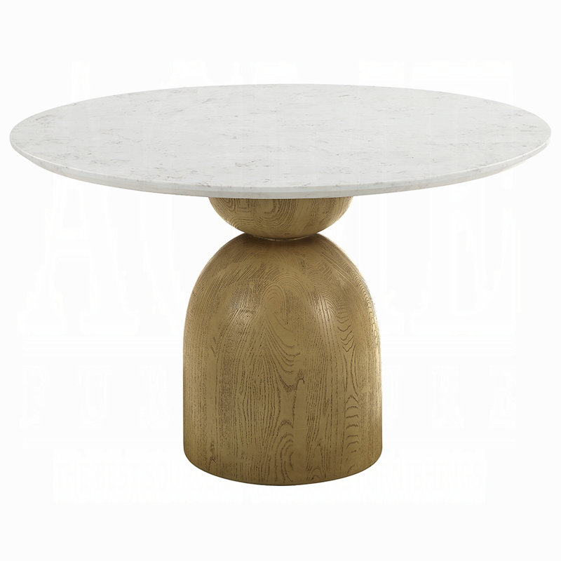 Kala Round Dining Table W/Marble Top