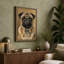 Dignified Pug Modern - Wrapped Canvas-1586038487-1586038482