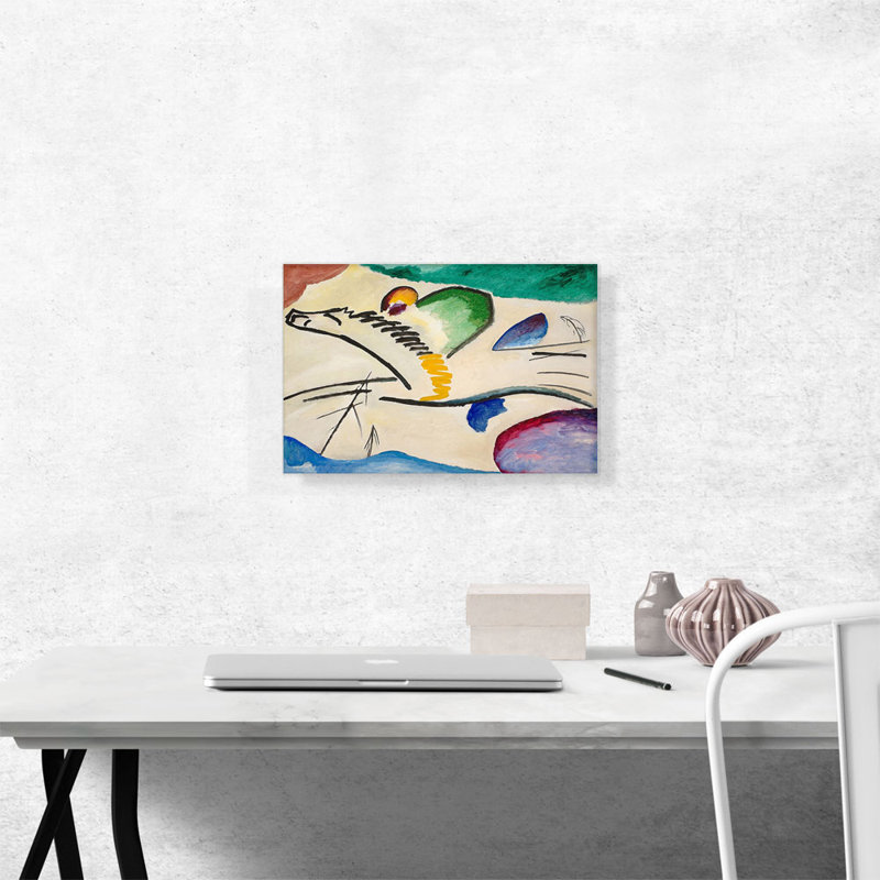 «Reiter Lyrish» par Wassily Kandinsky, reproduction d'art sur toile tendue, H 12 po x l 18 po x P 0,75 po