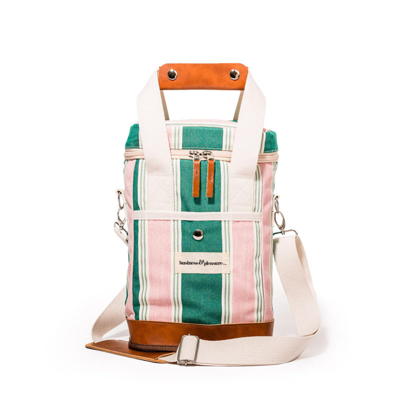 Le sac fourre-tout The Wine Cooler, Vert/rose