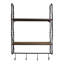 Ishika 2 Piece Accent Shelf with Hooks