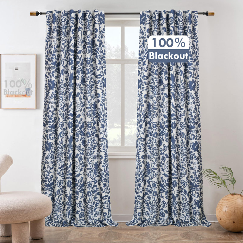 Onglet à double passe-tringle Lark Manor ™, L 52 po x L 84 po