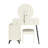 Abraam Make Up Vanity Set Dressing Tabl with Upholstered Stool and Round LED Variable Light Mirror