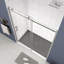 Porte de douche en verre, porte coulissante, avec verre trempé de 5/16 po 6074-113931011