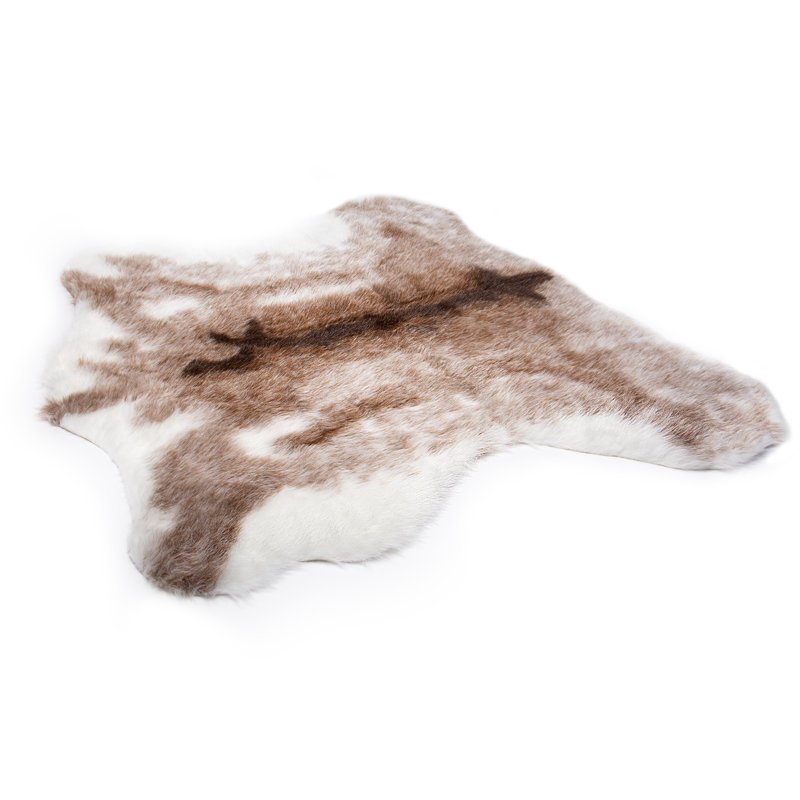 Kohinoor Faux Leather Indoor Rug, Novelty 4.25' x 5'