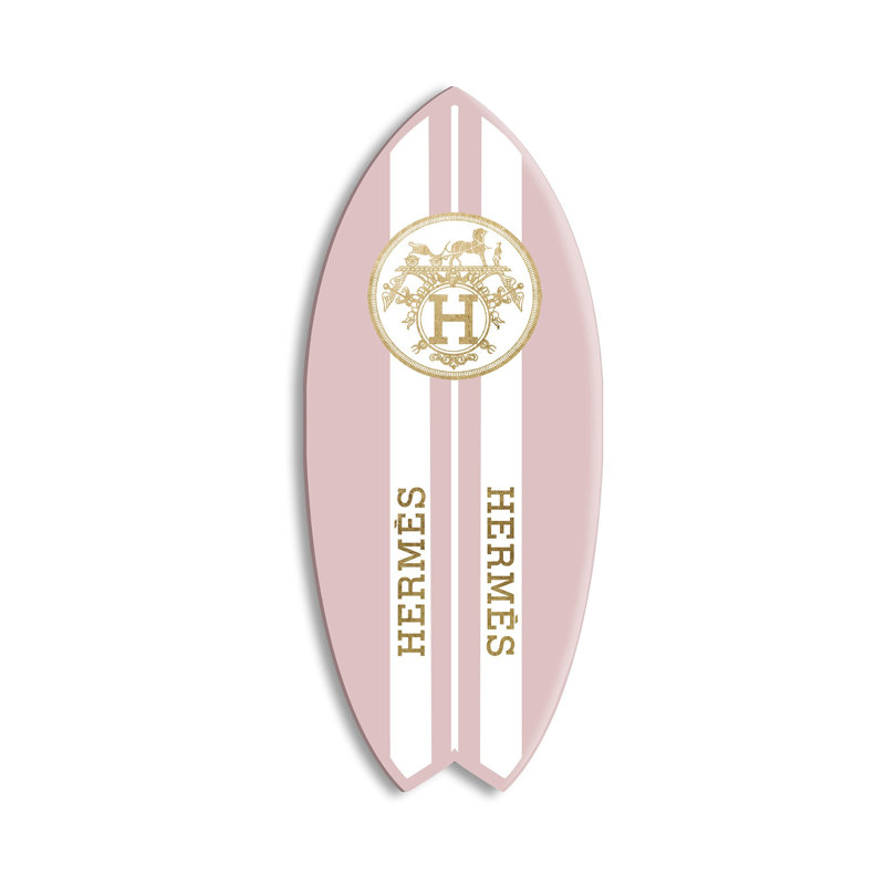 French Skimboard Blush Acrylic by Oliver Gal