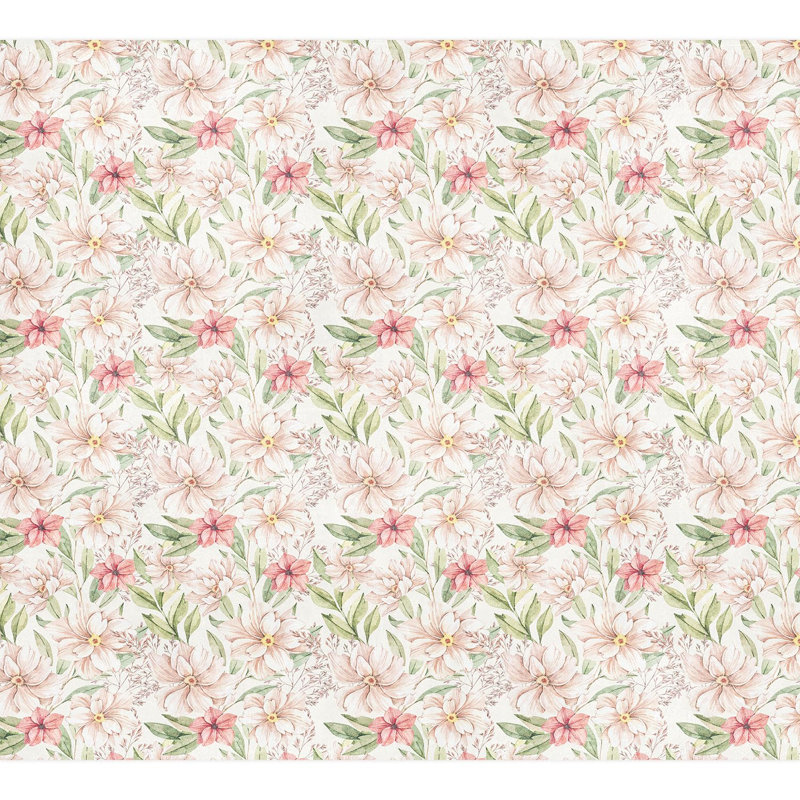 Toile Damask Peel & Stick Floral Border, 108" L x 120" W