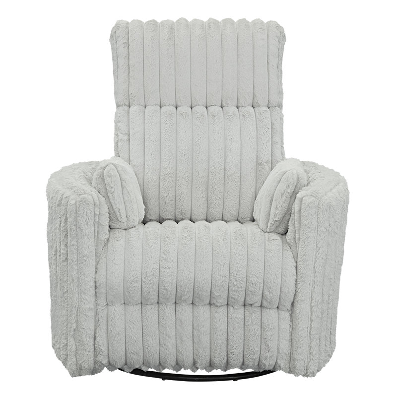 Maureen Swivel Glider Recliner, Gray