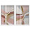 Ensemble d'art abstrait bohème « Gold Split Duo Shadowbox » par Art Remedy, cadre noir, 10 x 15