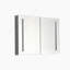 40 po L 30 po x H 30 po Grande armoire à pharmacie rectangulaire en aluminium à fixation en surface avec miroir