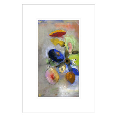 Flowers by Odilon Redon -Framed Giclee Print
