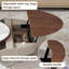 Table basse ovale avec rangement à hauteur réglable 51,18 po