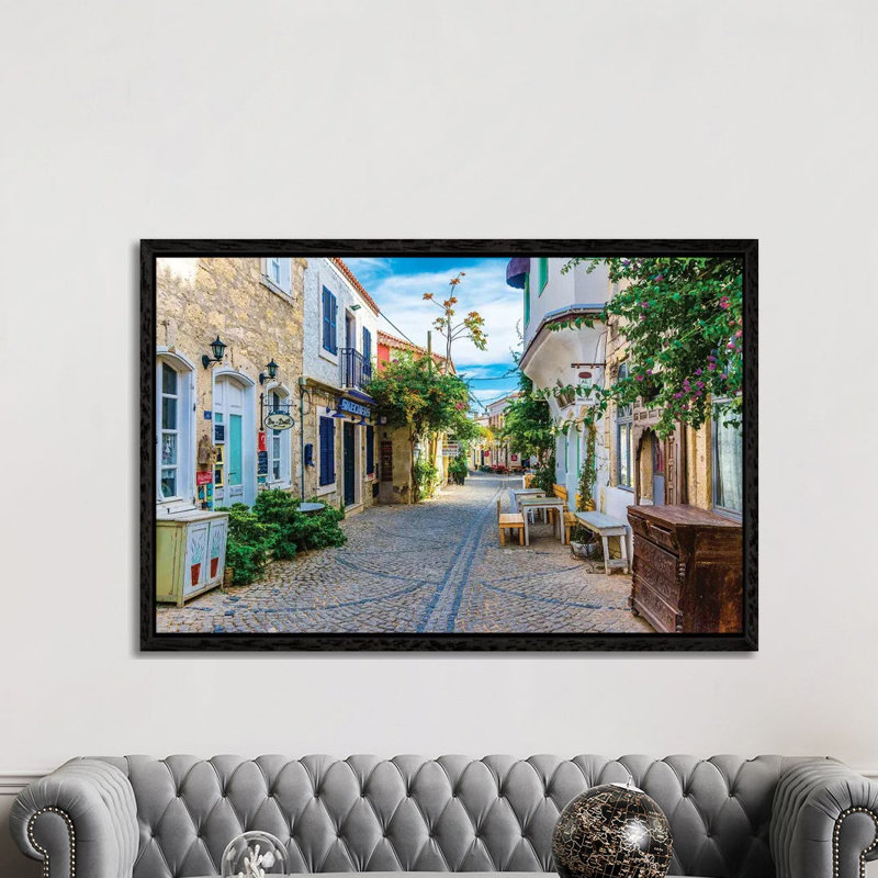 Alacati, Turkey IV by Nejdet Duzen - Print on Canvas, Black Framed, 152.5 cm H x 101.5 cm W