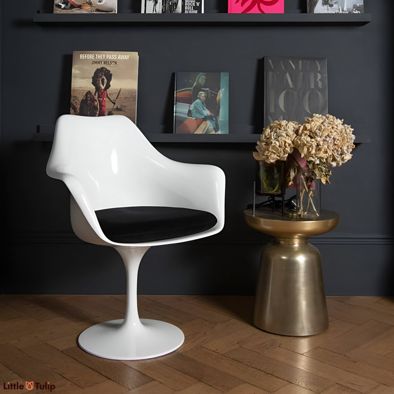 Chaise sur pied Dillow, Noir