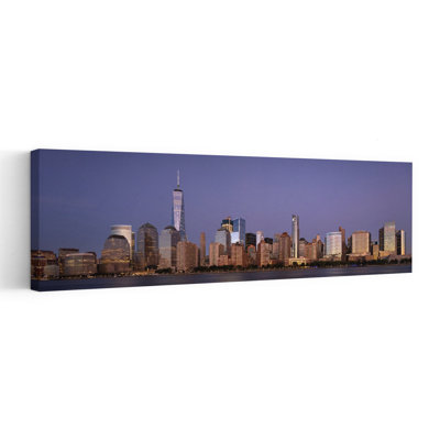 New York City Blue Hour Modern Abstract Contemporary Architecture City Wall Art