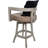 Megill Swivel Wood Extra Tall Bar Stool - Vinyl With A Pillow-1120701768